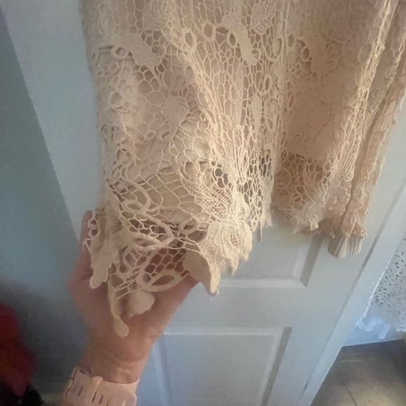 Free people lace open back sweater.  Gorgeous - Picture 3 of 4